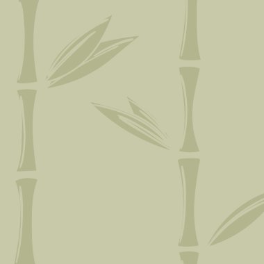 Bambu dalları izole