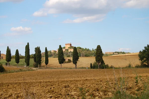 Toscaans landschap in de herfst — Stockfoto