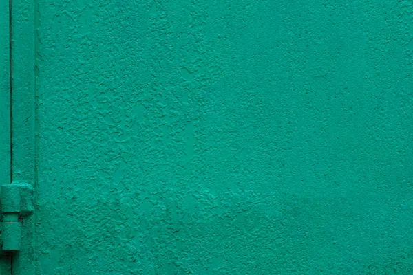 Pared abstracta de metal verde con bisagra de puerta — Foto de Stock