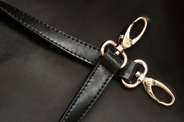 革と付属品から背景バッグ — ストック写真
