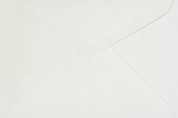 Envelope Branco Close Virar Lado Fundo Postal Textura — Fotografia de Stock