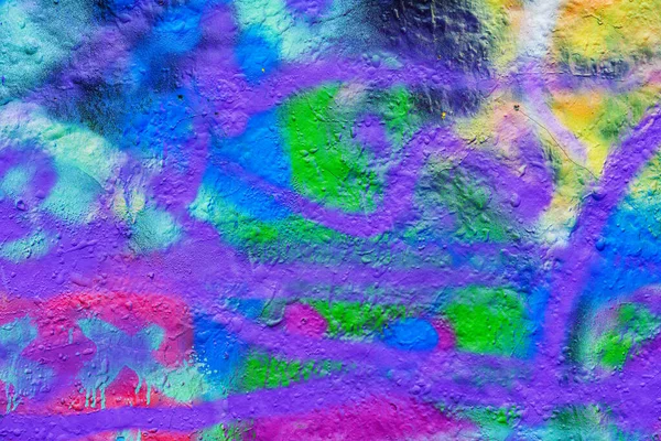 Detail of abstract colorful graffiti background on wall — Stock Photo, Image