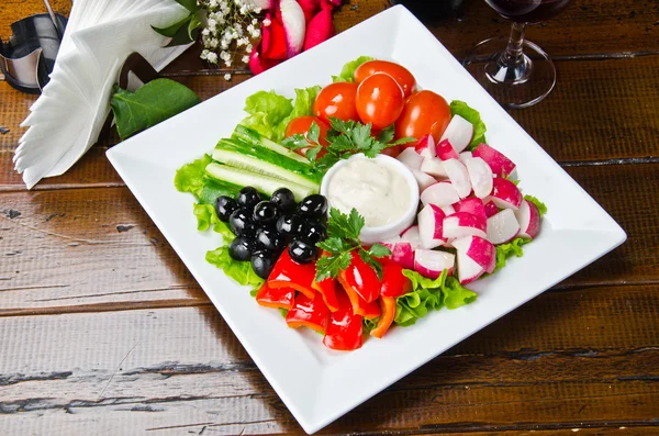 Salada fresca de legumes — Fotografia de Stock