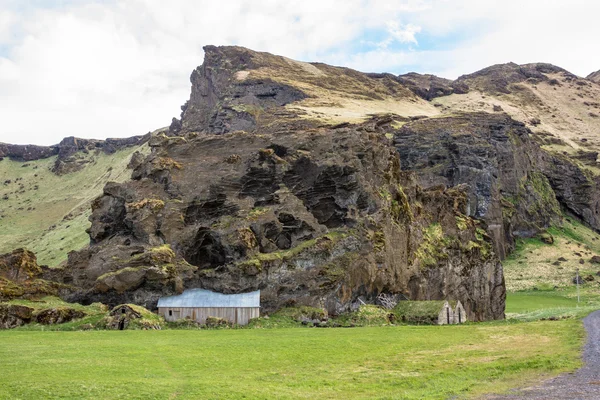 Izlandi táj és a hegyek — Stock Fotó