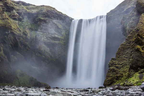 Skogafoss vattenfall, Island — Stockfoto