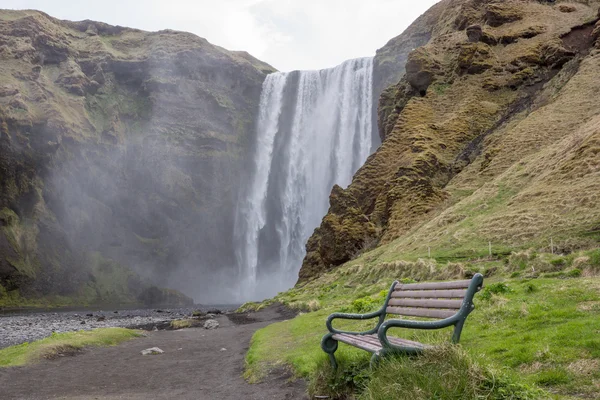 Skogafoss-vízesés, déli Izland — Stock Fotó