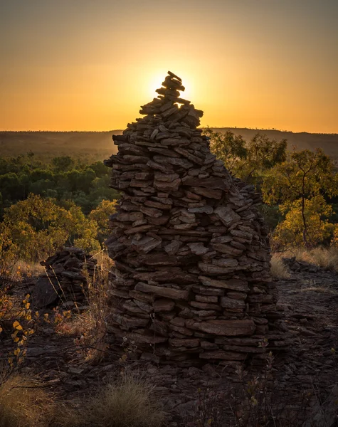 Pôr do sol em Lawn Hill, Queensland, Austrália — Fotografia de Stock