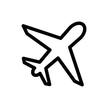 Airplane outline icon vector design good for web or mobile app