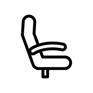 airplane seat outline icon vector design good for web or mobile app