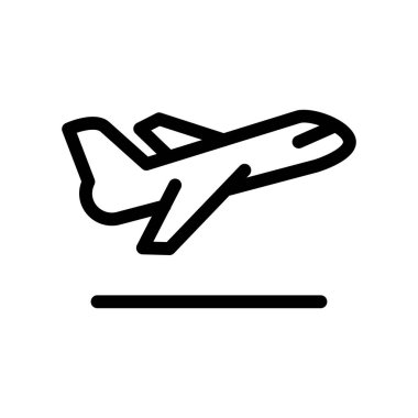 Plane Take Off Departure outline icon vector design good for web or mobile app