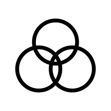 renk dengesi dış hat ikon vektör tasarımı web veya mobil uygulama için uygundur