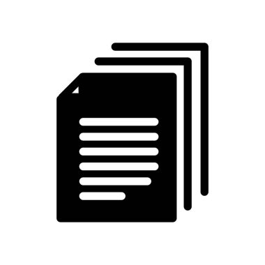 documents solid icon vector design good for web or mobile app