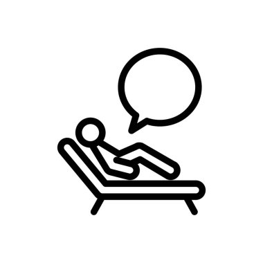 rüya çizgisi simge vektör tasarımı web veya mobil uygulama için iyi