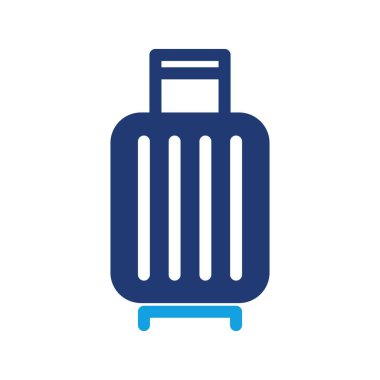 bagaj çantası renkli simge vektör tasarımı web veya mobil uygulama için uygun