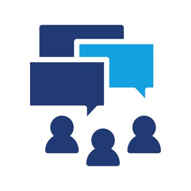 Web ya da mobil uygulama için uygun renkli simge vektör tasarımını tartışın