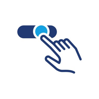 Kapat düğmesine tıkla renkli simge vektör tasarımı web veya mobil uygulama için uygundur