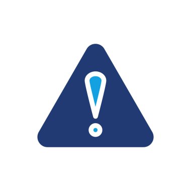 uyarı renkli simge vektör tasarımı web veya mobil uygulama için uygundur