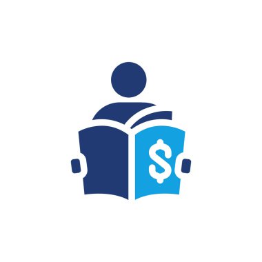 İş öğrenimi renkli simge vektör tasarımı web veya mobil uygulama için iyidir