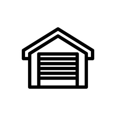 Garaj ana hatları ikon vektör tasarımı web ya da mobil uygulama için uygun