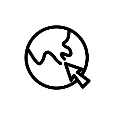 Web veya mobil uygulama için tıklama yönetim ana hatları vektör tasarımı iyi