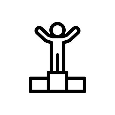 Kazanan ana hatlar simgesi vektör tasarımı web ya da mobil uygulama için iyi