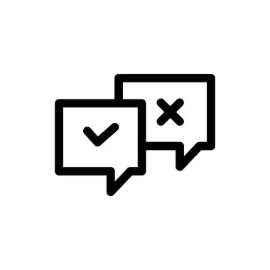 tepkime ana hatları ikon vektör tasarımı web veya mobil uygulama için iyi