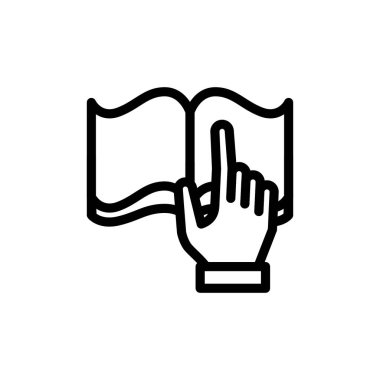 kılavuz ana hat ikon vektör tasarımı web veya mobil uygulama için iyi