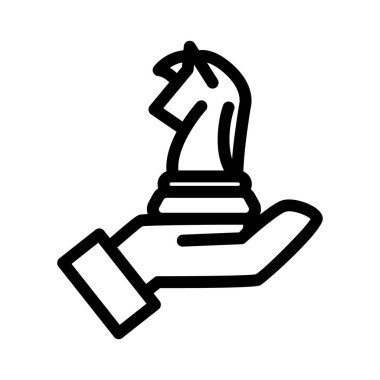 strateji ana hatları simge vektör tasarımı web veya mobil uygulama için iyi