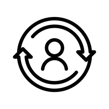 işletim ana hatları ikon vektör tasarımı web veya mobil uygulama için iyi