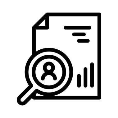 kişisel performans ana hatları ikon vektör tasarımı web veya mobil uygulama için uygundur