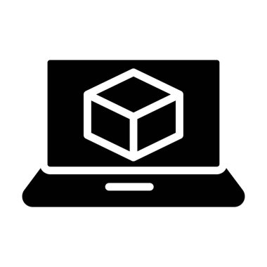 modül katı simge vektör tasarımı web veya mobil uygulama için uygun