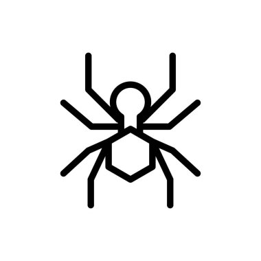 Örümcek botu ana hatları ikon vektör tasarımı web ya da mobil uygulama için iyi