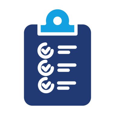 İşaretli pano renkli ikon vektör tasarımı web veya mobil uygulama için uygun