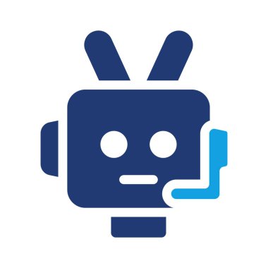 çevrimiçi robot renkli simge vektör tasarımı web ya da mobil uygulama için iyi