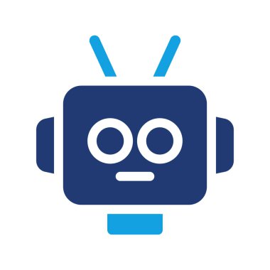 bot renkli ikon vektör tasarımı web ya da mobil uygulama için iyi