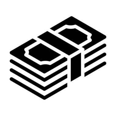 Yığınla para sağlam simge vektör tasarımı web ya da mobil uygulama için iyi