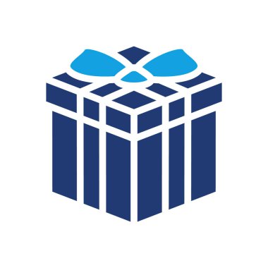 izometrik hediye kutusu renkli ikon vektör tasarımı web veya mobil uygulama için uygun