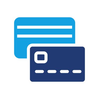 Kredi kartı renkli ikon vektör tasarımı web veya mobil uygulama için iyi