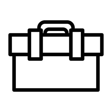 araç kutusu ana hatları simge vektör tasarımı web veya mobil uygulama için uygundur