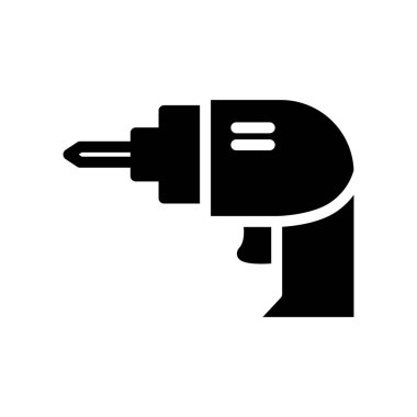 Katı simge vektör tasarımı web ya da mobil uygulama için iyi