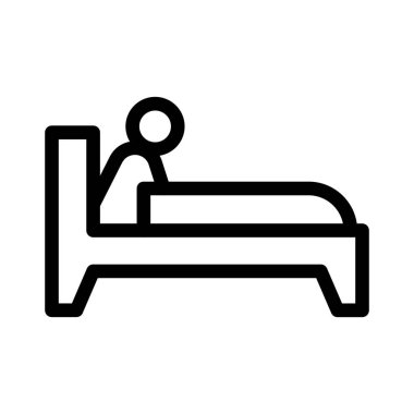 Web ya da mobil uygulama için kullanışlı ana hat ikon vektör tasarımını uyandır