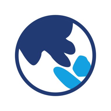 Asia continent colored icon vector design good for web or mobile app