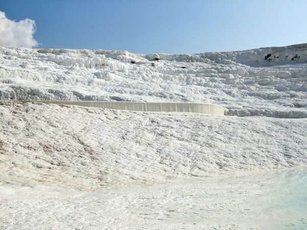 Widok na zboczu w Pamukkale (Turcja) — Zdjęcie stockowe