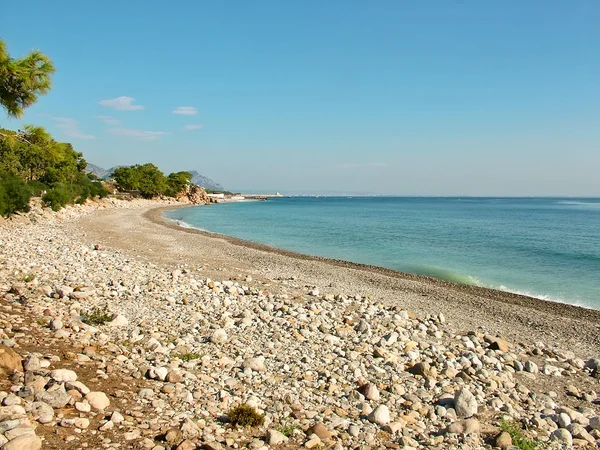 Η ακτή της Μεσογείου θάλασσας — Φωτογραφία Αρχείου