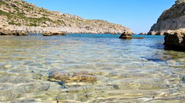 Anthony Quinn Körfezi Yunanistan 'ın Rodos adasında