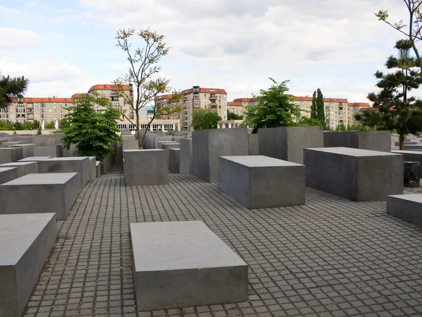 德国柏林 2007年4月30日 大屠杀受难者纪念碑 纪念犹太人 纳粹主义的受害者 — 图库照片