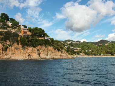 Costa Brava kıyıları Lloret de Mar ve Tossa de Mar arasında, Katalonya, İspanya - 3