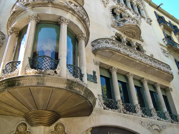 Barcelona España Septiembre 2015 Vista Parte Casa Lleo Morera Paseo —  Fotos de Stock
