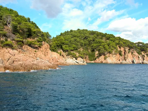 Costa Costa Brava Entre Lloret Mar Tossa Mar Cataluña España —  Fotos de Stock