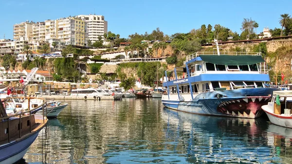 Antalya Turquie Octobre 2012 Vieux Port Kaleici Dans Partie Ancienne — Photo